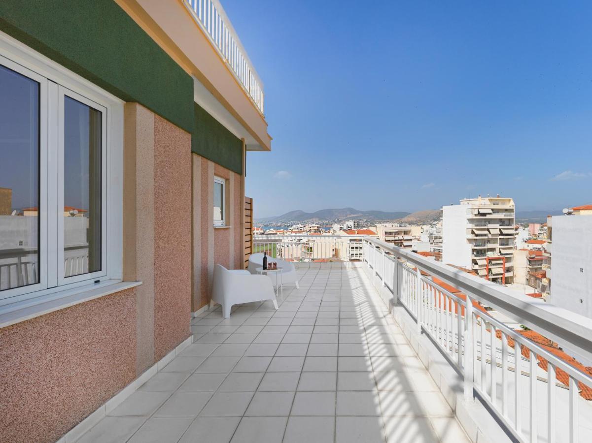 Modern Penthouse Overlooking Halkis Chalkís Zewnętrze zdjęcie